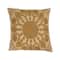 Natural &#x26; Beige Embroidery Cotton Pillow